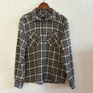 Outdoor Research Mens Size M Feedback Flannel Twill Shirt Plaid UPF 50 Gorpcore